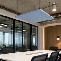 Panneau Acoustique Moderne Rond en Feutre PET pour Plafond, Absorption Sonore pour Bureau (Vente en Gros)
