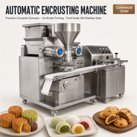 Machine automatique de formage et d'encrustation pour gâteaux de lune, maamoul, mochi, biscuits et pâtisseries fourrées au chocolat