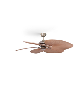 Ventilador de Techo Moderno de 52 Pulgadas para Interiores y Exteriores, 6 Velocidades, Ultra Silencioso, con Control Remoto, Luz LED, Hierro, 3 Aspas - Product Image 1