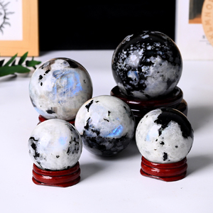 Wholesale Natural Gemstone Polished Sphere <b>Crystal</b> Healing Moonstone Sphere <b>Ball</b> for Fengshui Decoration - Product Image 5