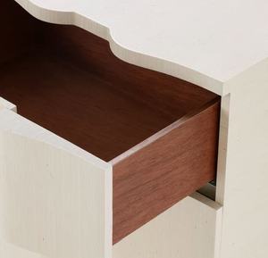 Idao Modern Brown <strong>Antique</strong> Stained Wooden Nightstand Cabinet Hotel Bedroom Furniture Hotel Apartment <strong>Bedside</strong> <strong>Table</strong> Customized - Product Image 2