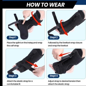 Attelle de cheville correctrice pour pied tombant Xin Kairong, taille unique, noire, pour adultes et enfants, dispositif orthopédique - Product Image 4
