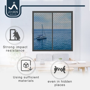 Nhôm an ninh hợp kim lưới xếp li cuộn màn hình Cửa Nhôm muỗi an ninh màn hình lưới an ninh côn trùng nhôm hồ sơ - Product Image 3