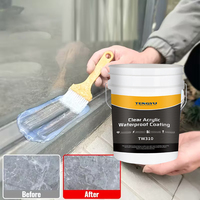 Peinture de réparation d'étanchéité transparente en acrylique pour murs, toits et carreaux