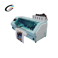 A3UVprinter dengan lampu cetak 5 warna printer tinta menyembuhkan kecepatan tinggi dan presisi 35cm pembersih ukuran cetak XP600Print head
