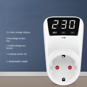 Enchufe de Protección de Alto/Bajo Voltaje Estándar Europeo Zhengxing Digital HLP01 para Refrigerador y Aire Acondicionado, Protección Contra Bajo Voltaje - Product Image 4