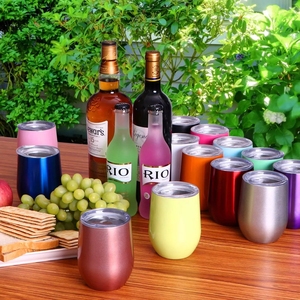 12OZ Stainless Steel Vacuum Insulated Wine <b>Coffee</b> Travel Tumbler Lid 6-Hour Thermal Insulation Boiling Safe for Parties Business - Product Image 6