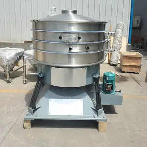 Round Sieve Machine Self Ultrasonic Cleaning Device Round Tumbler Sieve Machine Compost Screening Machine