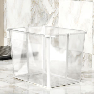 Baignoire pliable pour bébé, en plastique et silicone, pliable et facile à ranger, ensemble de baignoire pour bébé avec thermomètre pour le bain des enfants - Product Image 6