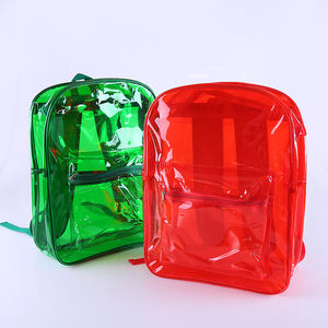 حقيبة ظهر شفافة مقاومة للماء من البولي فينيل كلوريد بسحاب متين بتصميم عصري للجنسين سعة كبيرة 20-36 لتر بألوان مخصصة - Product Image 1