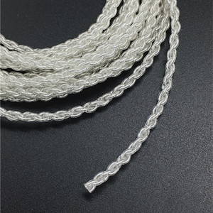 Câble audio tressé plaqué argent souple de 1,2 m pour appareils numériques avec certification RoHS - Product Image 4