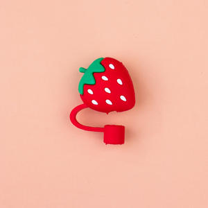 Topper de <span class=keywords><strong>paja</strong></span> para beber, cubiertas decorativas antipolvo de PVC con diferentes estilos y colores - Product Image 2