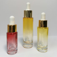 Flacon compte-gouttes en verre rose doré vide personnalisé pour sérum – Fournisseur direct usine