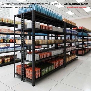 رفوف تخزين من الفولاذ المقاوم للصدأ رفوف تخزين معدنية كبيرة الحجم ، x x ، رف أدوات تكديس بدون بولتلس/رفوف برشام - Product Image 4