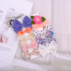 Set di 10 fermagli per <span class=keywords><strong>capelli</strong></span> per neonate, fiocchi per <span class=keywords><strong>capelli</strong></span>, fascia per <span class=keywords><strong>capelli</strong></span> - Product Image 2