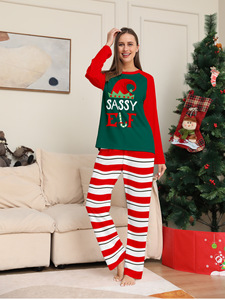 NOVO Natal Pijama Família Combinando Ano Novo Pai Mãe Crianças Bebê Look Roupas Set Pai Mãe e Filha Filho - Product Image 2