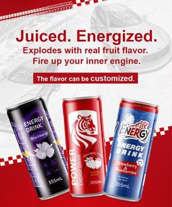 Produsen minuman Cina Label pribadi Oem kustom 250ml kaleng ramping kemasan minuman energi elektrolit - Product Image 2