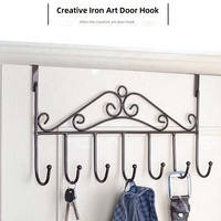 Porte-manteau mural moderne minimaliste en acier inoxydable sans perçage avec étagère à crochets pour salle de bain/entrée