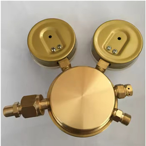 Regulador de Presión de Soldadura de Latón Victor SR450E-992 con Manómetro para Oxígeno y Acetileno, para Gas Helio CO2, Rosca CGA992 - Product Image 1