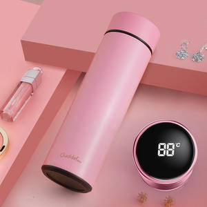 खेल डबल दीवार डिजिटल तापमान प्रदर्शन बोतल स्टेनलेस स्टील वैक्यूम थर्मोस पानी की बोतल - Product Image 6