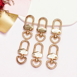 Chaoqi - Gancho de aleación con resorte para accesorios de bolso, cierre de anilla D invertida, llavero, joyería DIY, colgante para equipaje, plateado y dorado - Product Image 4