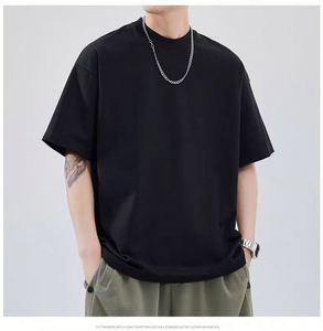 Camiseta Casual de Manga Corta para Hombre, 220g, 100% Algodón Jersey, Cuello Redondo, Talla Grande, Color Sólido, Antiarrugas, Secado Rápido, Ecológica - Product Image 5