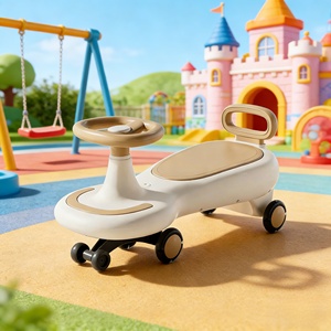 Coche Eléctrico de Plástico Giratorio para Niños de 1 a 6 Años con Ruedas Silenciosas, Pueden Subirse Adultos, Juguete Patinete Yo-yo para Bebés, Cochecito - Product Image 2