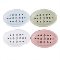 Boîte de drainage pour savon en silicone rectangulaire Zenidoo Classic avec un design pratique pour une utilisation dans la salle de bain