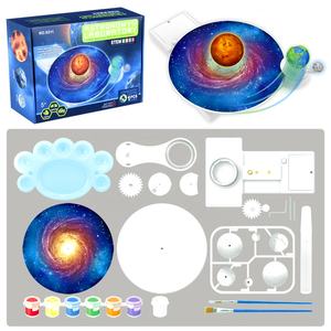 Kit <span class=keywords><strong>de</strong></span> Peinture DIY Éclipse Solaire H311 STEM – Modèle du Système Solaire Rotatif Soleil-Lune-<span class=keywords><strong>Terre</strong></span> à Piles pour Enfants - Product Image 4