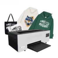 WD-ST-C200 Nieuwe A4 R1390 HEAD DTF UV Printer met Gratis Software Oven Warmtepersmachine Draagbare Semi-automatische