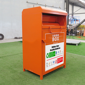 Bacs de rangement pour le recyclage de vêtements <span class=keywords><strong>à</strong></span> grand volume de haute qualité personnalisés conception extérieure debout sans couvercle bacs <span class=keywords><strong>à</strong></span> dons <span class=keywords><strong>à</strong></span> <span class=keywords><strong>vendre</strong></span> - Product Image 2