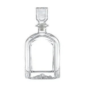 wine bottle plug cork stopper chock for 500ml 750ml 1000ml crystal glass cover customized beverage glass bottle