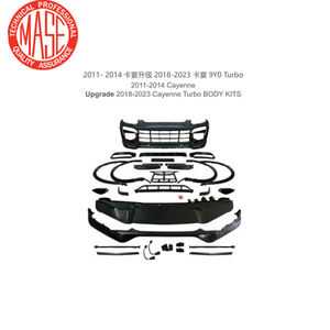 CZJF, nueva pieza, superventas, Kit <span class=keywords><strong>de</strong></span> carrocería para Cayenne 2011-2014 958,1, actualización 9Y0, parachoques delantero Turbo con labio delantero <span class=keywords><strong>TKT</strong></span> - Product Image 3