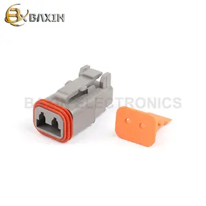 Conector DT de 2 vías, enchufe automático hembra de 2 vías, conectores automáticos Deutsch DT