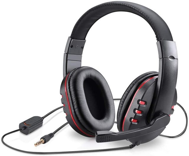 Headset Over-ear Wired Game Earphones Gaming Headphones Deep Bass Stereo Casque with Microphone for New xbox PC Laptop Gamer