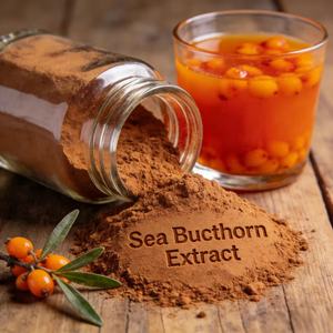 Extrato de Espinheiro Marítimo <span class=keywords><strong>100</strong></span>% Solúvel em Água, Pó de Grau Alimentício, Suplemento Dietético Natural à Base de Ervas para a Saúde Humana em Embalagem de Tambor - Product Image 4