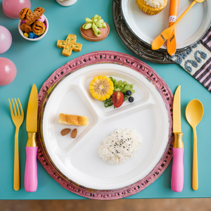 <span class=keywords><strong>Assiette</strong></span> partielle pour enfants, avec compartiments en mélamine, accessoire de santé, <span class=keywords><strong>régime</strong></span>, offre spéciale - Product Image 3