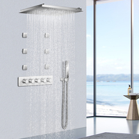 Ensemble de douche intelligent thermostatique à 3 Led, conception musicale luxueuse, nouveaux produits 2023