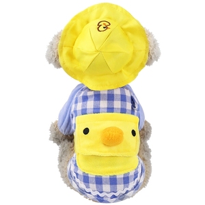 Vêtements d'été pour chien, petit canard jaune, sac à dos, dessin animé, gilet en coton, dashihuahua, tenue de <span class=keywords><strong>chiot</strong></span>, pour chat - Product Image 2