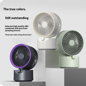 Ventilador de Mesa Oscilante Pequeño y Portátil Hxtc88 para Oficina en Casa, Recargable por USB, 2000 mAh, Refrigeración Personal - Product Image 4