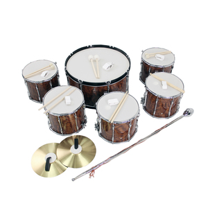 กลองเทเนอร์สีน้ำตาลคุณภาพสูงขายดี กลองเดินแถวสำหรับงานกีฬาโรงเรียน กลองวงโยธวาทิต - Product Image 2