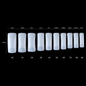 SunelPort - <span class=keywords><strong>Uñas</strong></span> <span class=keywords><strong>Postizas</strong></span> Pre-diseñadas con Logotipo Personalizable, Diseño Cuadrado de Media Cobertura, 100 Piezas en Caja, <span class=keywords><strong>Uñas</strong></span> <span class=keywords><strong>Postizas</strong></span> de ABS <span class=keywords><strong>para</strong></span> Uso en Dedos - Product Image 2