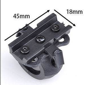 Versatile Helmet Mount Light Holder with Quick Release for Outdoor Night Activities Lightweight Nylon Torch <b>Clamp</b> - Product Image 3
