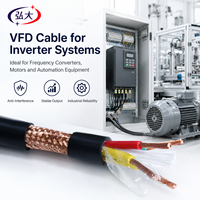 Cable VFD BPYJVP Personalizado Directo de Fábrica, Doble Blindaje, Baja Capacitancia, para Motor Inversor Industrial