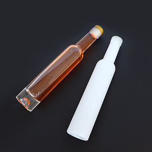 Récipient d'huile de cuisson noir blanc de qualité alimentaire avec logo personnalisé de 200ml 375ml 500ml Bouteille d'huile d'olive en verre avec bouchon - Product Image 6