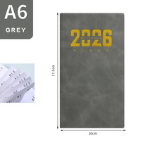 GF Neue Trends A6 Pocket 2027 Englischer Wochenplaner Tragbarer 365-Tage Tagesplaner Notizbuch Mini Pocket Tagesplan-Journal