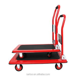 Новинка! Модная складная тележка-платформа для инструментов, красная, грузоподъемность 150 кг - Product Image 5