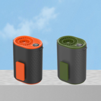 Ventilateur de taille portable rechargeable, mains libres, portable, pour le camping en plein air, la randonnée, le sport, trois vitesses de vent, charge USB, ventilateur de camping