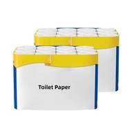 Rouleaux de papier toilette écologiques 3 plis personnalisables avec logo, super absorbants et jetables pour la maison (vente en gros)