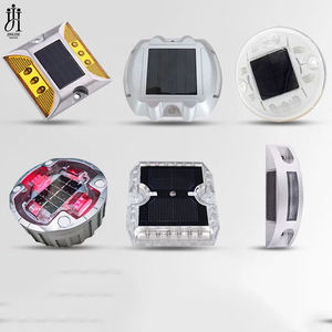 علامة طريق شمسية <span class=keywords><strong>LED</strong></span> عاكسة من الألومنيوم عالية السطوع ليلاً، مقاومة للماء IP68، وامضة أو دائمة الإضاءة - Product Image 4